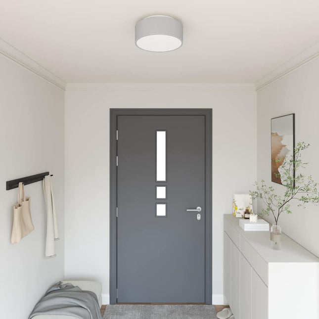 Loftlampe med spotlights Grå 30 x 30 x 13,5 cm Stof
