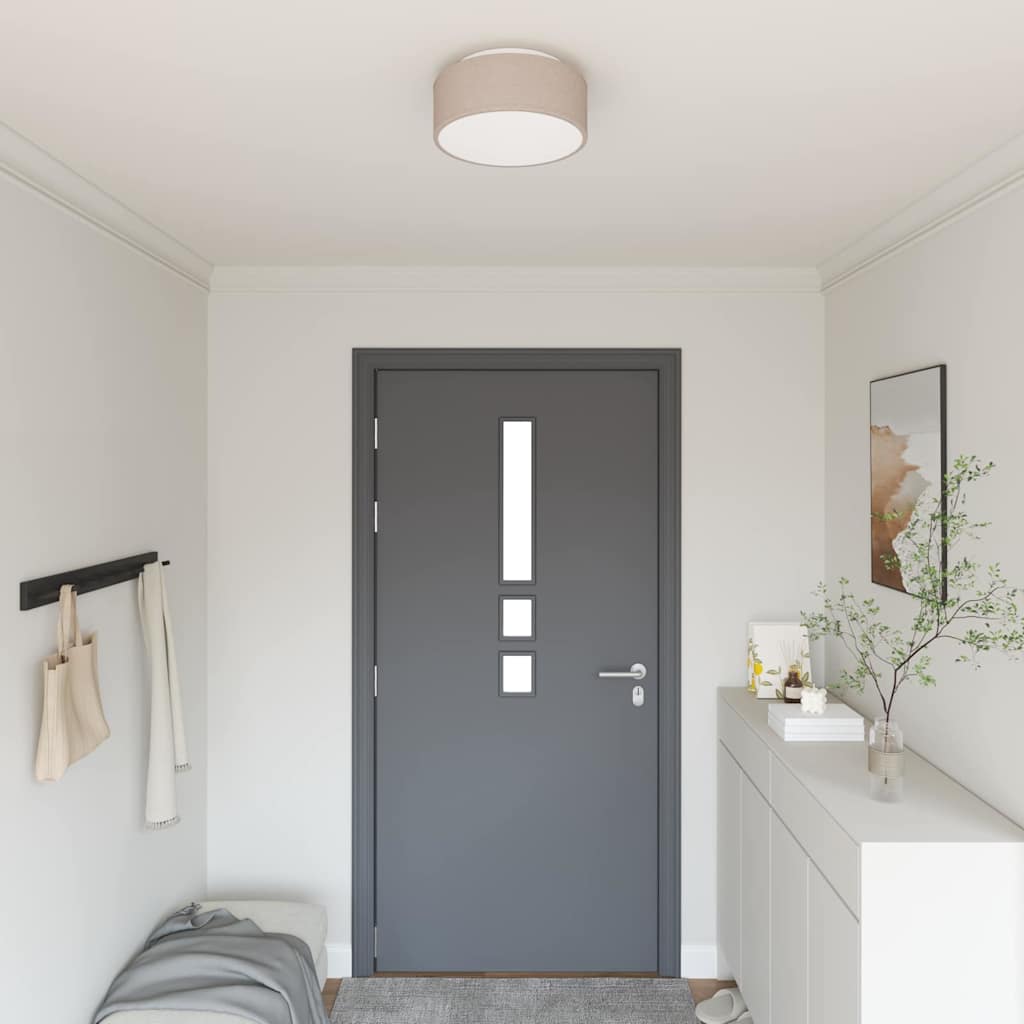 Loftlampe Gråbrun 30 x 13,5 cm Stof