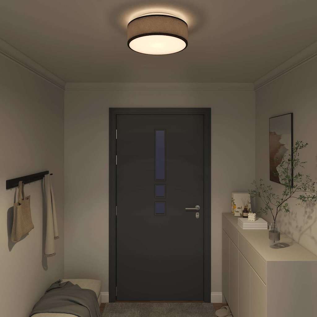 Loftlampe Sort 38 x 13,5 cm Stof