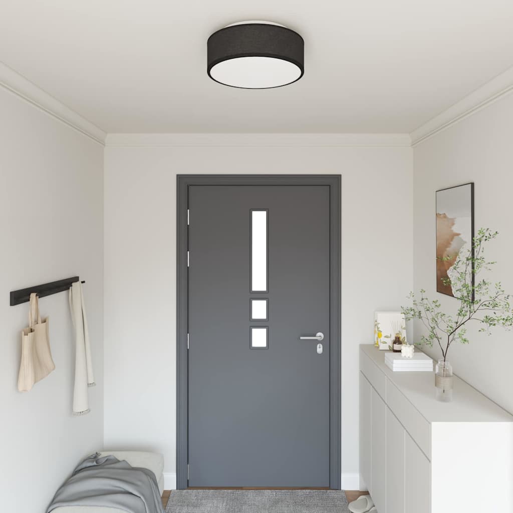 Loftlampe Sort 38 x 13,5 cm Stof