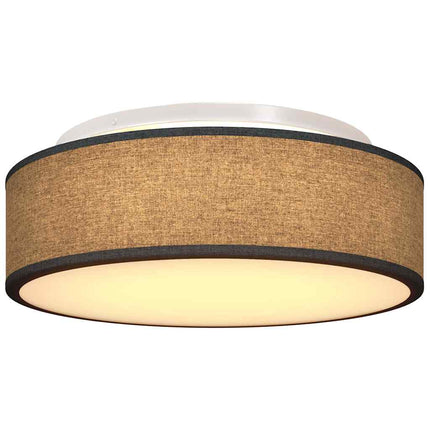 Loftlampe med spotlights Sort 38 x 38 x 13,5 cm Stof