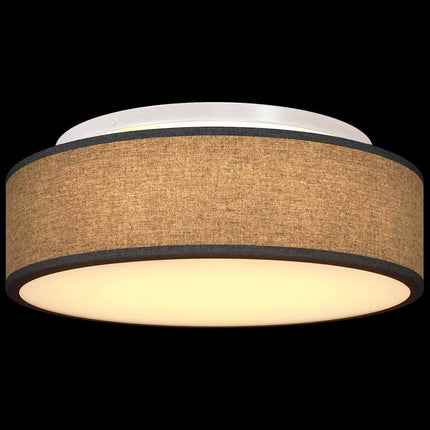 Loftlampe med spotlights Sort 38 x 38 x 13,5 cm Stof