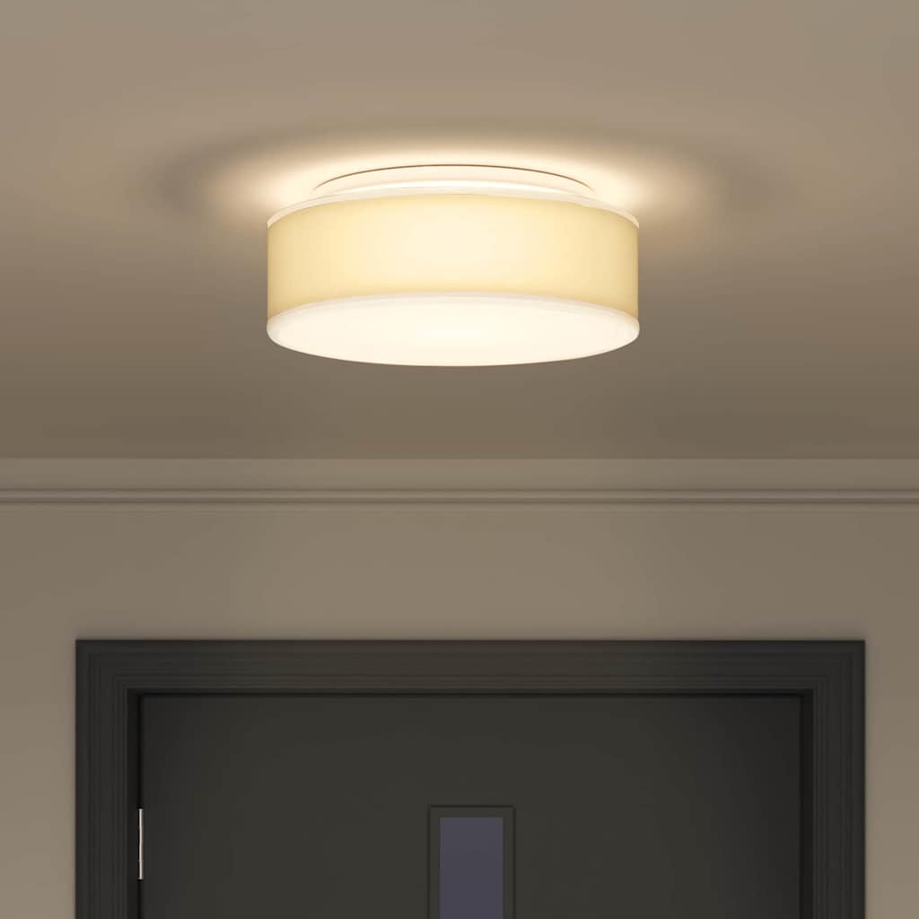 Loftlampe Hvid 38 x 13,5 cm Stof