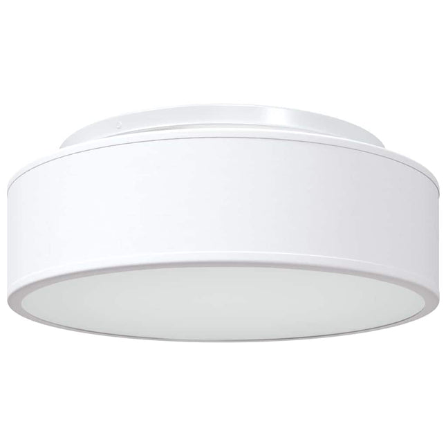 Loftlampe med spotlights Hvid 38 x 38 x 13,5 cm Stof