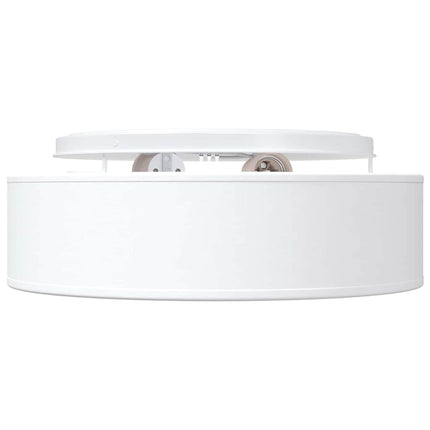 Loftlampe med spotlights Hvid 38 x 38 x 13,5 cm Stof
