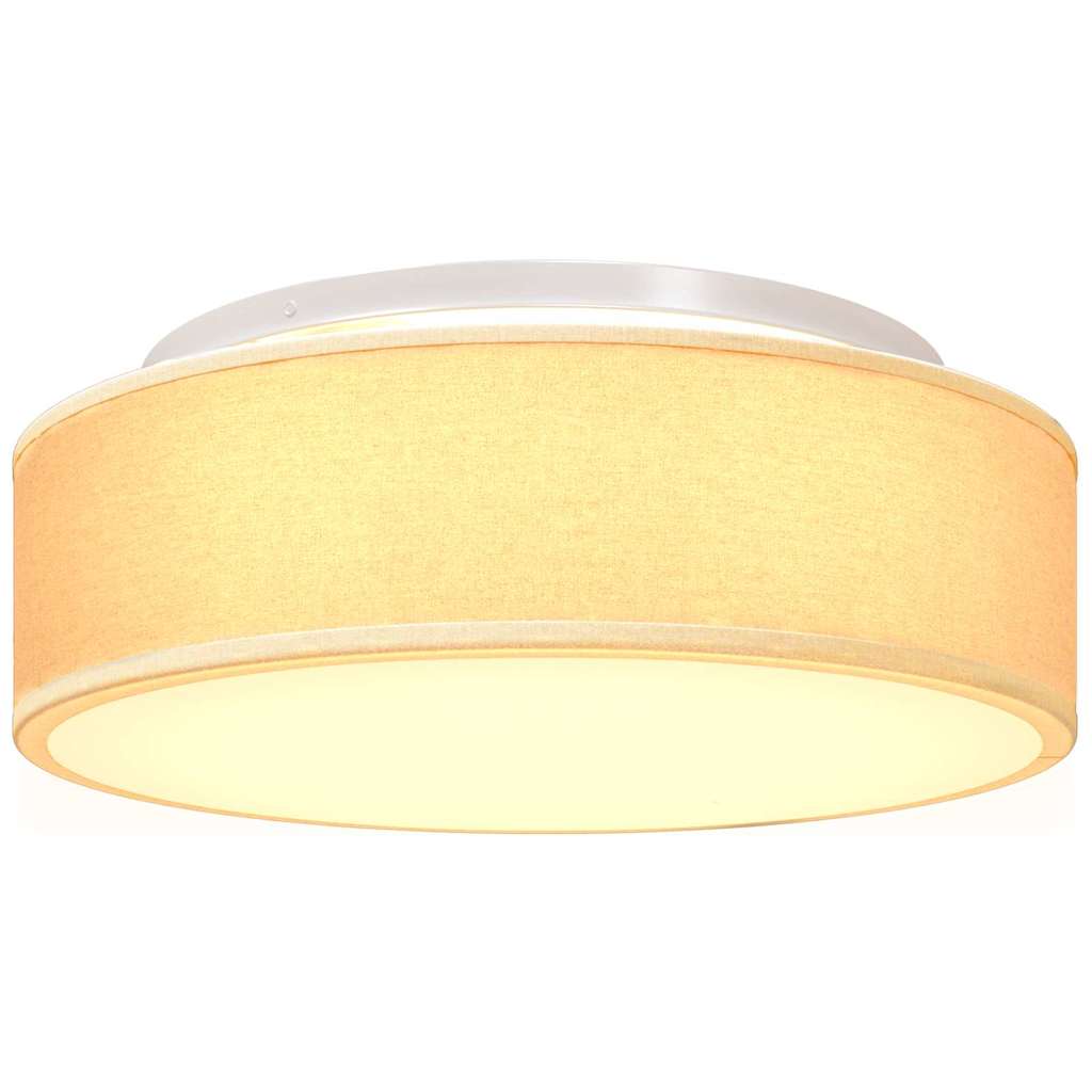 Loftlampe Hvid 38 x 13,5 cm Stof