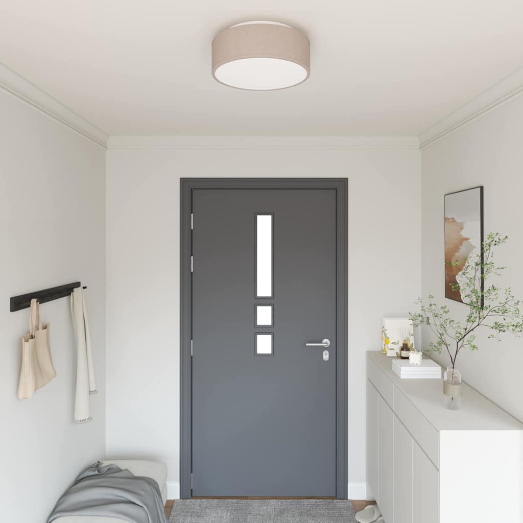 Loftlampe Gråbrun 38 x 13,5 cm Stof