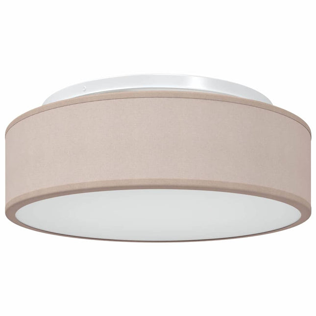 Loftlampe med spotlights Gråbrun 38 x 38 x 13,5 cm Stof