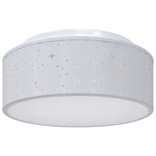 Loftlampe med spotlights Grå 30 x 30 x 13,5 cm Stof