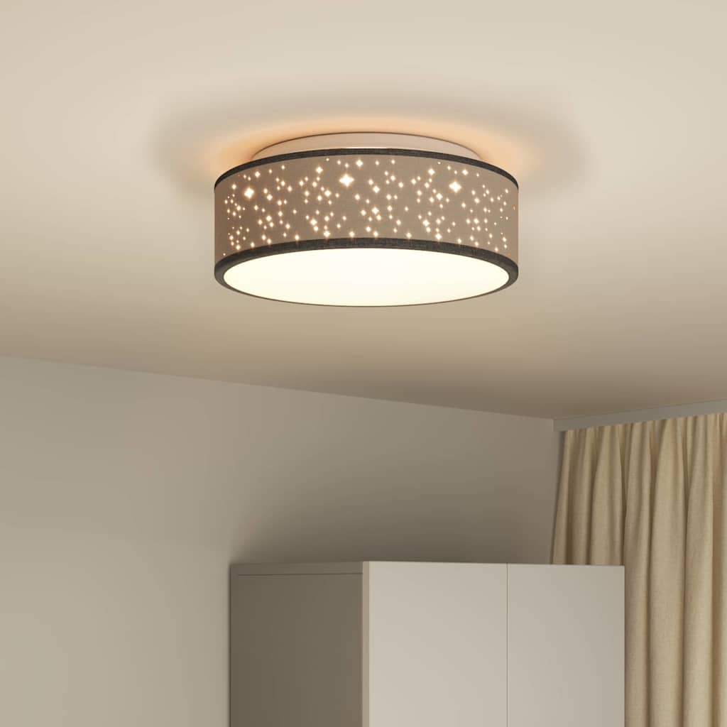 Loftlampe Sort 38 x 13,5 cm Stof