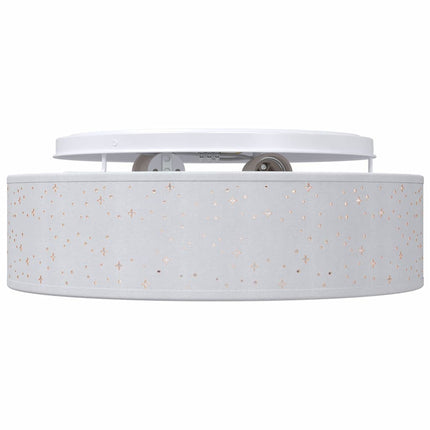 Loftlampe med spotlights Grå 38 x 38 x 13,5 cm Stof