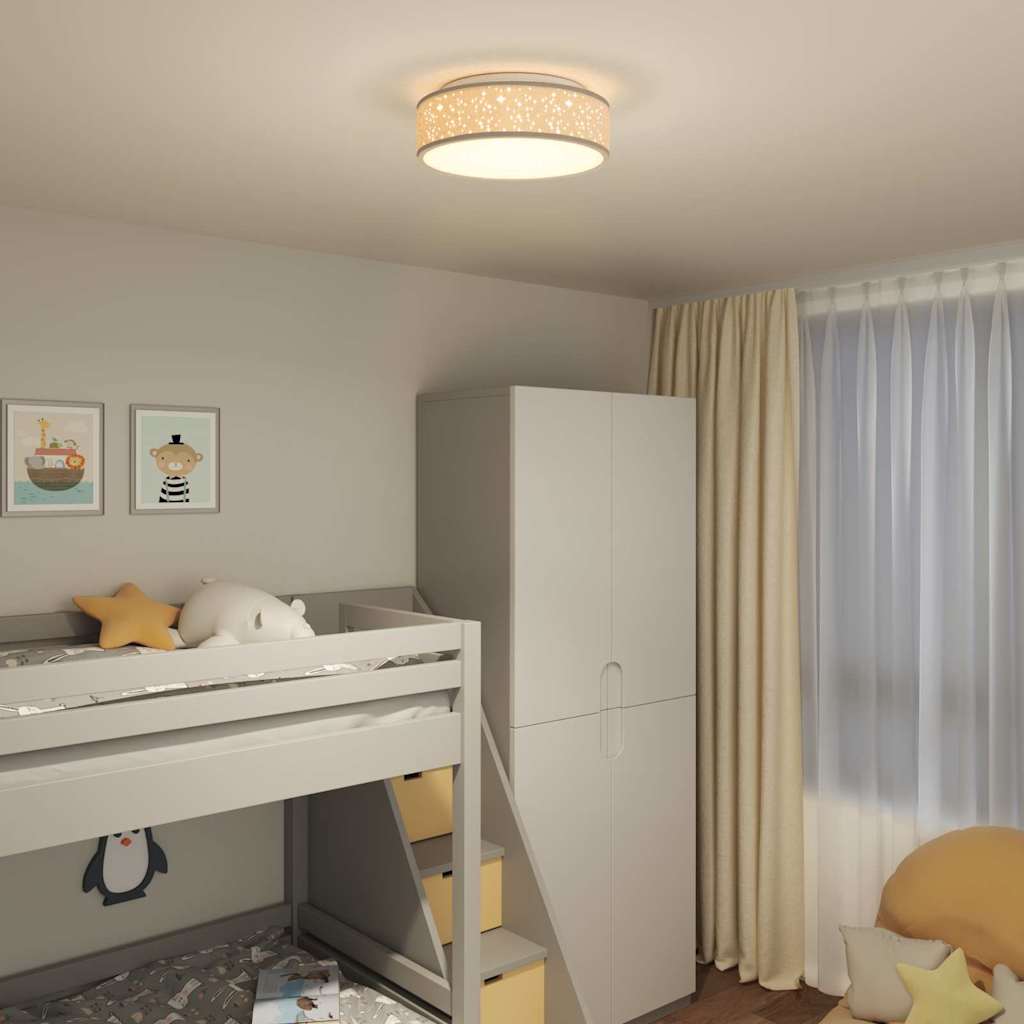 Loftlampe Gråbrun 38 x 13,5 cm Stof