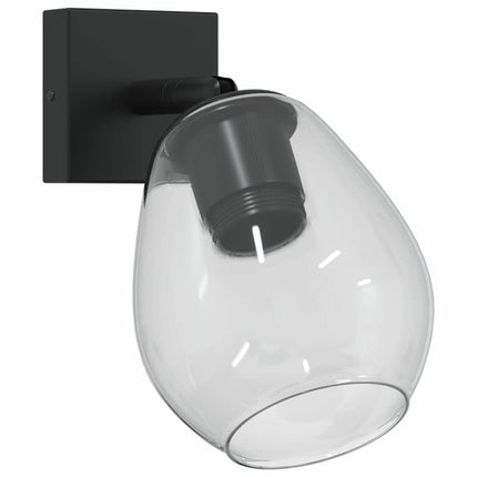 Loftsspot med spotlights Sort 13 x 13 x 26 cm Glas og Metal
