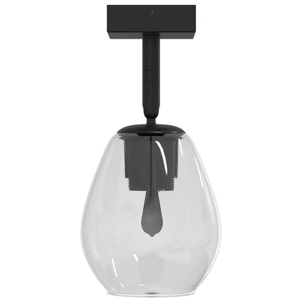 Loftsspot med spotlights Sort 13 x 13 x 26 cm Glas og Metal