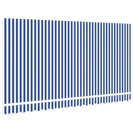 Reservedug til markise Blå og Hvid 4 x 2 m Polyester