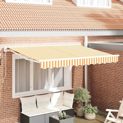 Reservedug til markise Gul og Hvid 330 x 195 cm Polyester
