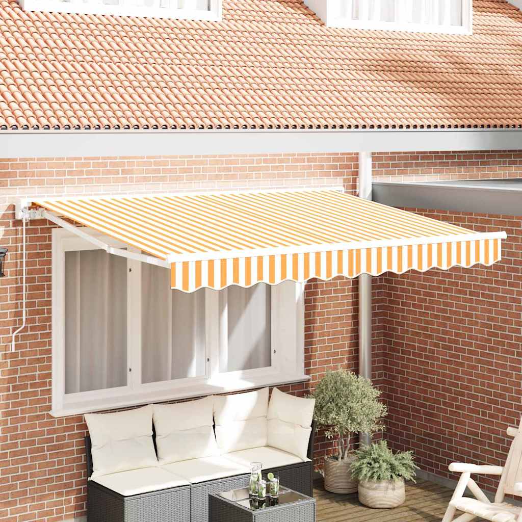 Reservedug til markise Gul og Hvid 3,5 x 2 m Polyester