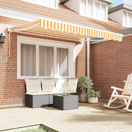 Reservedug til markise Gul og Hvid 330 x 195 cm Polyester