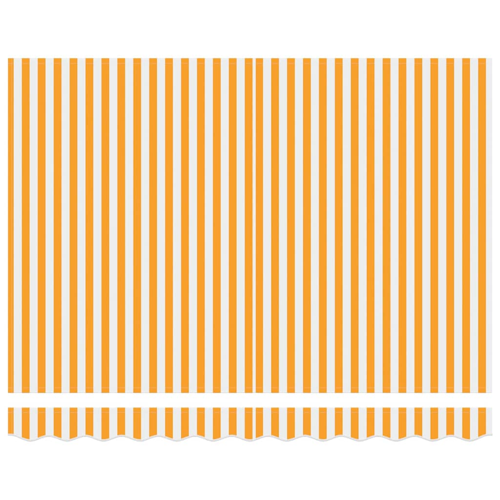 Reservedug til markise Gul og Hvid 3,5 x 2 m Polyester