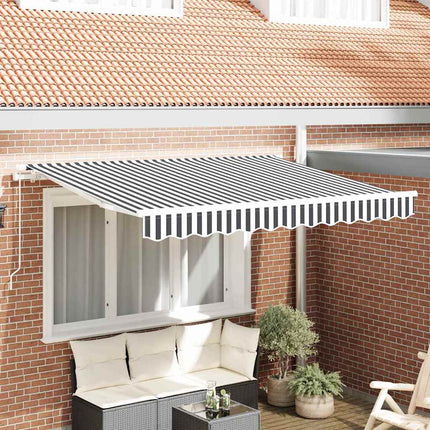 Reservedug til markise Anthracit og hvid 3,5 x 2 m Polyester