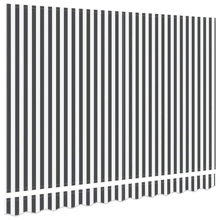 Reservedug til markise Anthracit og hvid 3,5 x 2 m Polyester