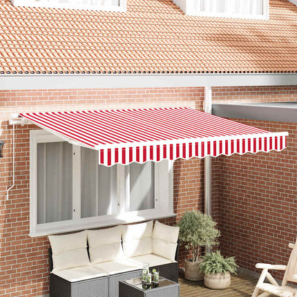 Reservedug til markise Rød og Hvid 2,5 x 2 m Polyester