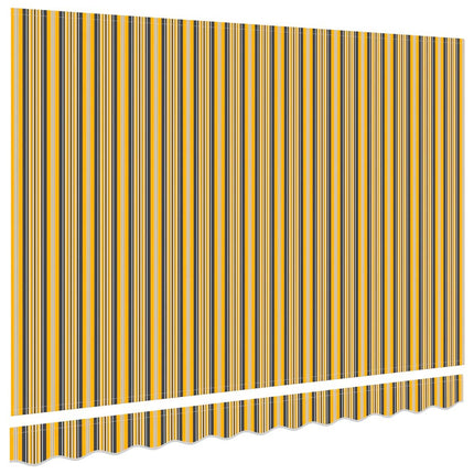 Reservedug til markise Orange og Sort 3 x 2 m Polyester