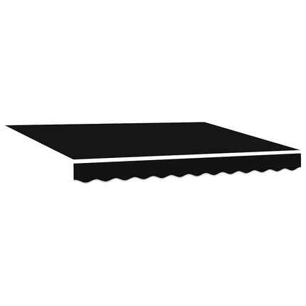 Reservedug til markise Sort 3 x 2,5 m Polyester