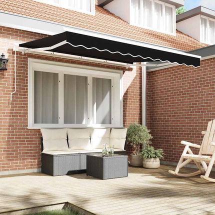 Reservedug til markise Sort 3,5 x 2,5 m Polyester