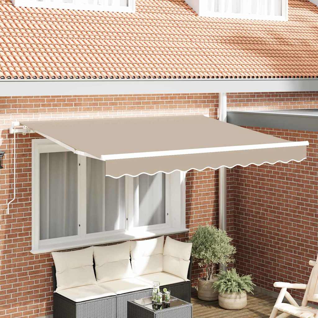 Reservedug til markise Beige 2,5 x 2 m Polyester