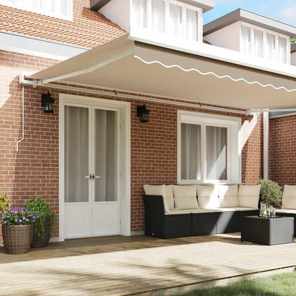 Reservedug til markise Beige 5 x 3 m Polyester