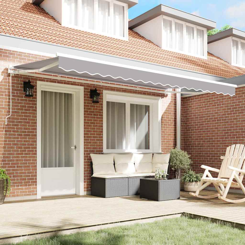 Reservedug til markise Lysegrå 4 x 2 m Polyester