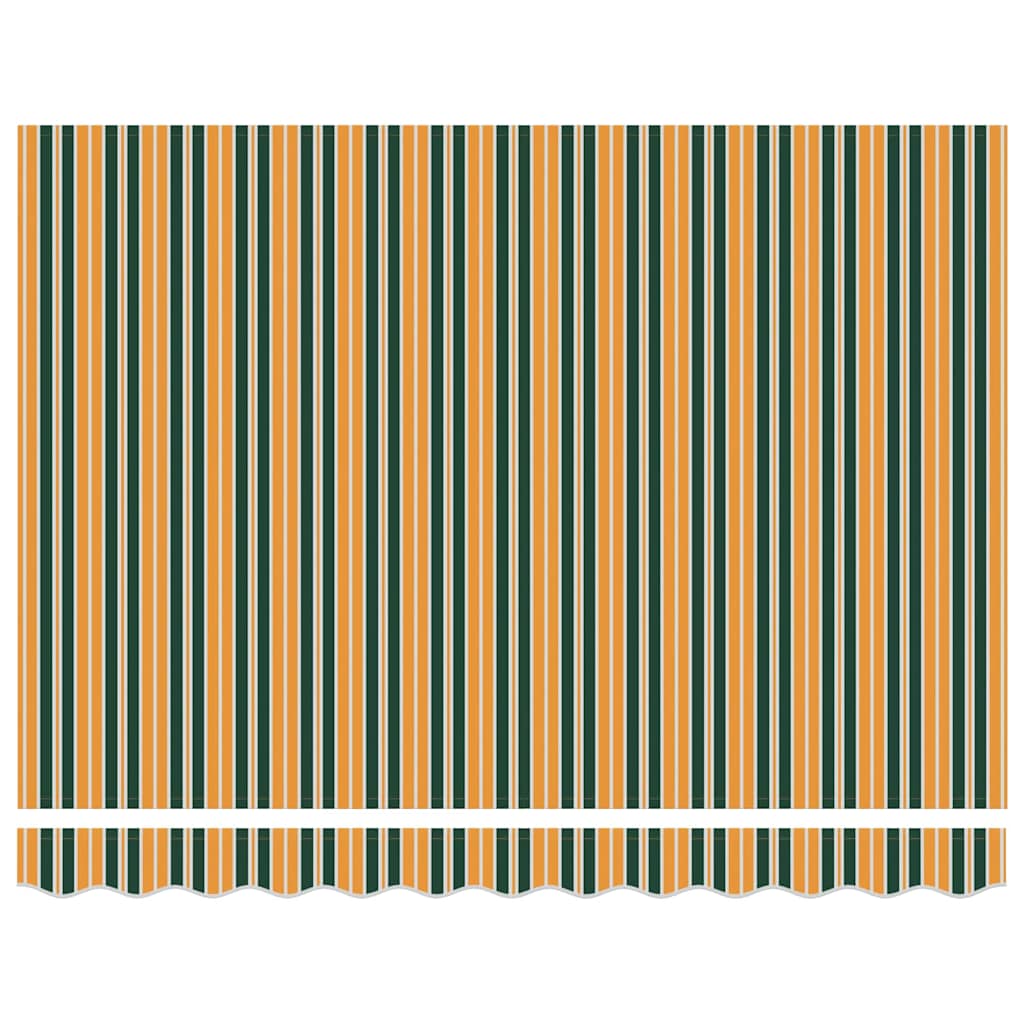Reservedug til markise Grøn og gul 2,5 x 2 m Polyester