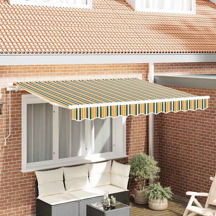 Reservedug til markise Grøn og gul 3 x 2,5 m Polyester
