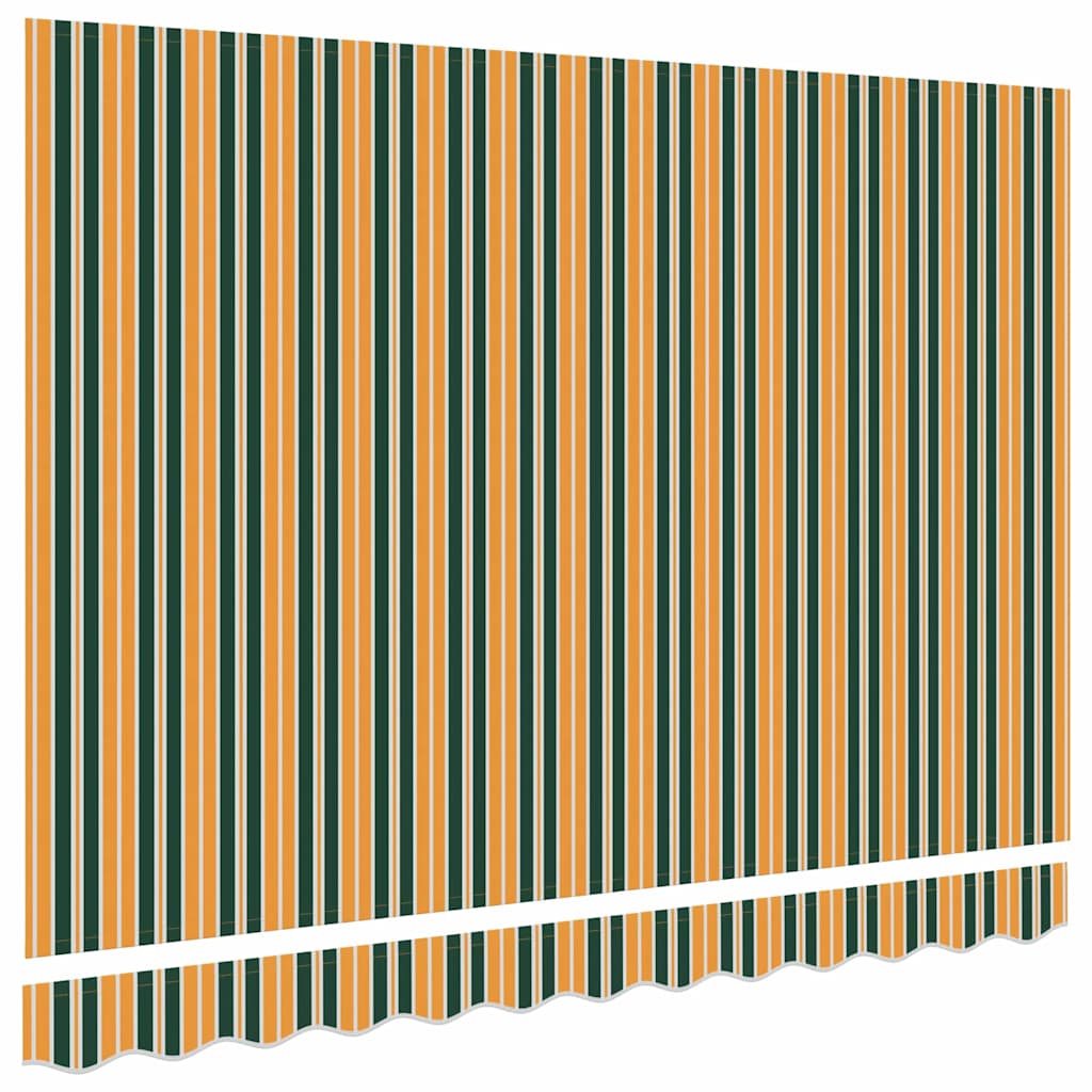 Reservedug til markise Grøn og gul 3,5 x 2,5 m Polyester