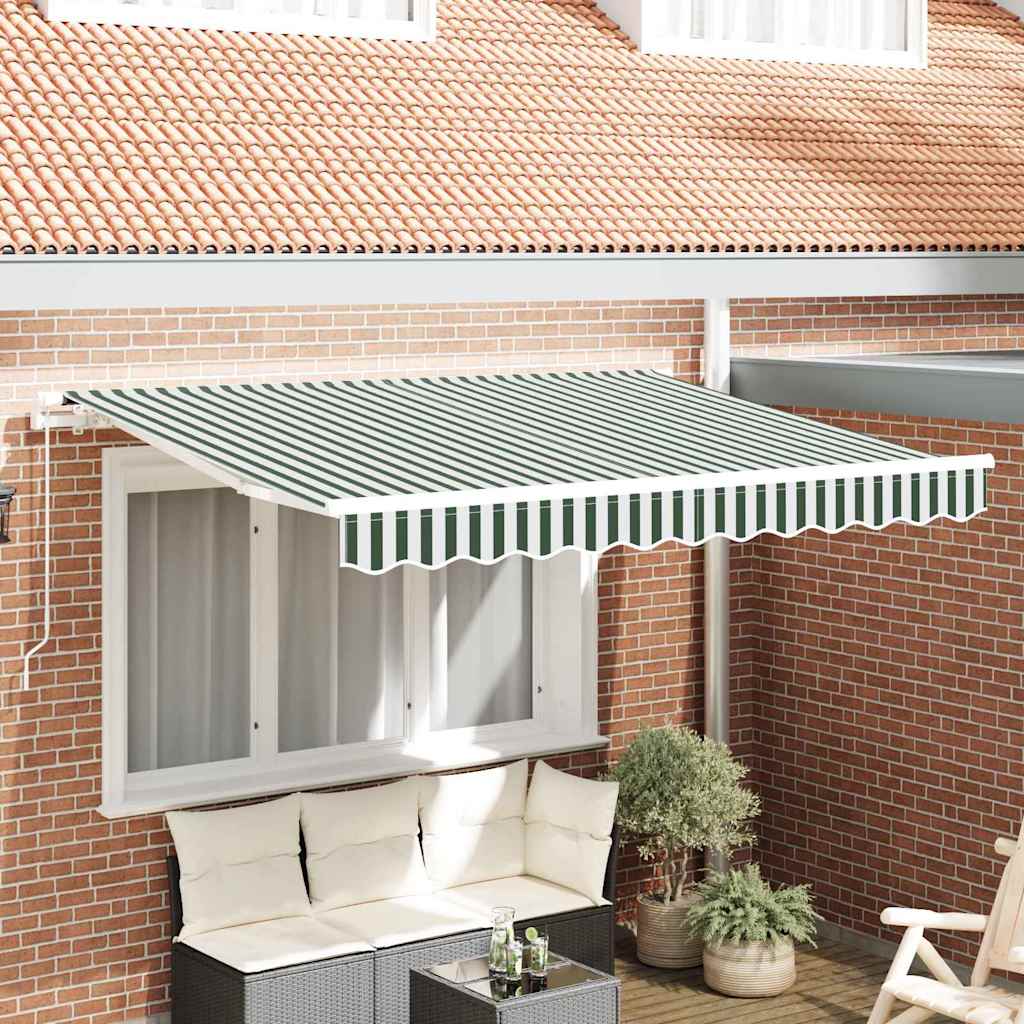 Reservedug til markise Grøn og Hvid 2,5 x 2 m Polyester