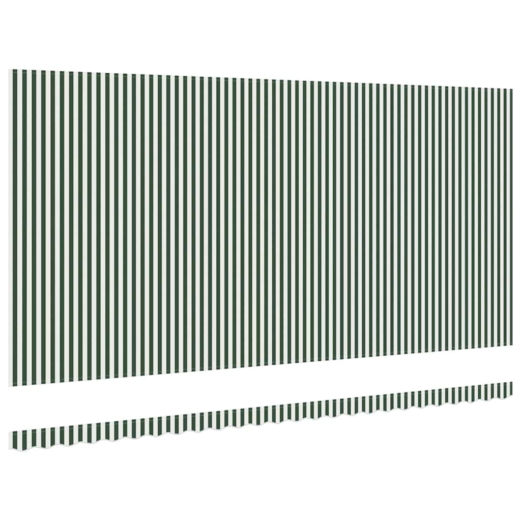 Reservedug til markise Grøn og Hvid 6 × 3,5 m Polyester
