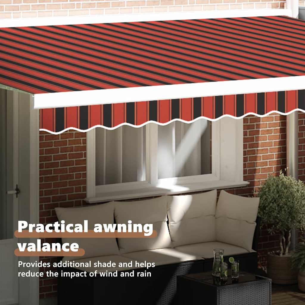 Markise kappa erstatning Orange / Sort / Gul 4,5 m Polyester
