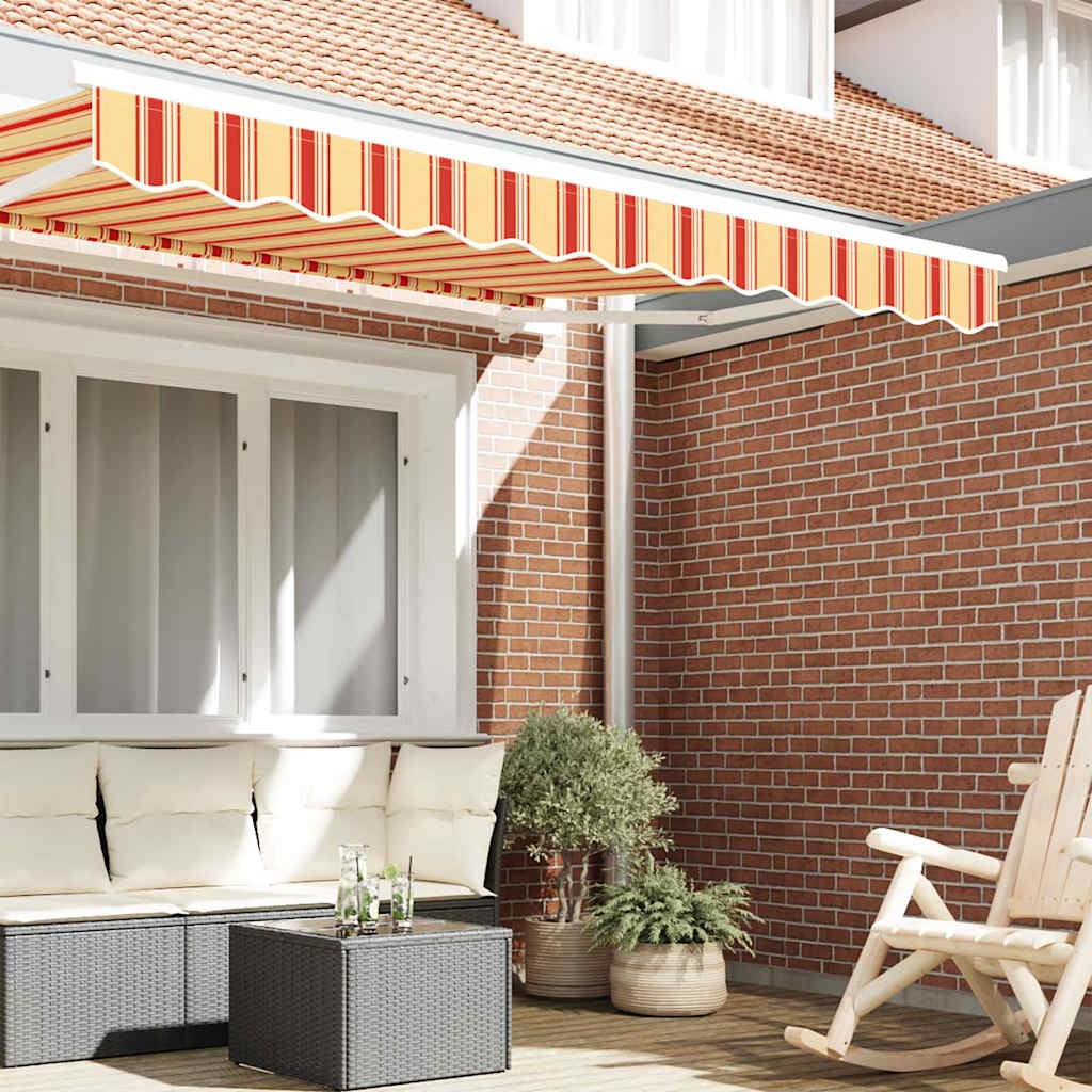 Markise kappa erstatning Gul og orange 2,5 m Polyester