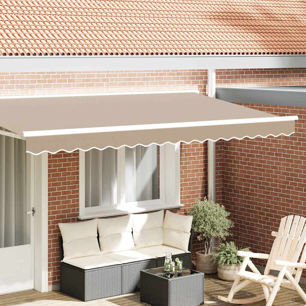 Markise kappa erstatning Beige 4 m Polyester