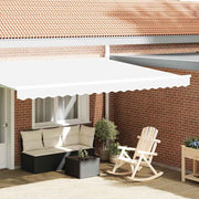 Markise kappa erstatning Hvid 4,5 m Polyester