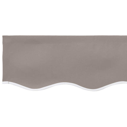 Markise kappa erstatning Lysegrå 480 x 20 cm Polyester