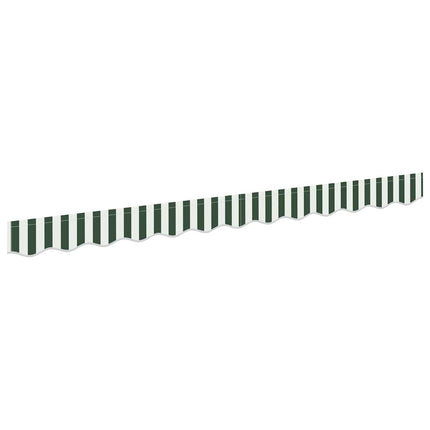 Markise kappa erstatning Grøn og Hvid 280 x 20 cm Polyester