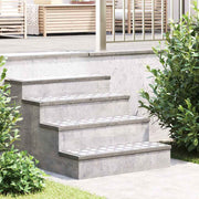 Trappe Tread Rektangulær 2 pcs Sølv 75 x 25 cm Aluminium