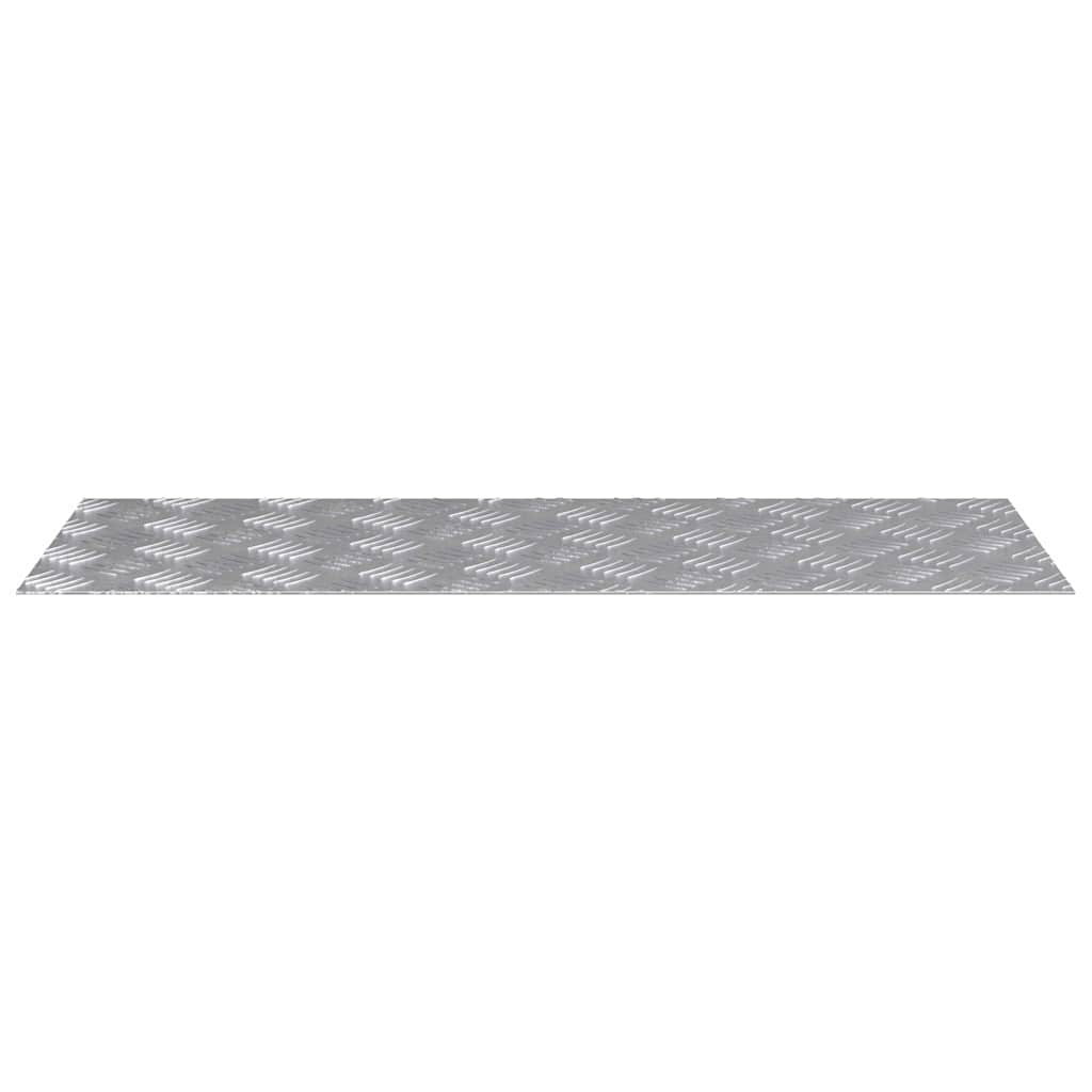 Trappe Tread Rektangulær 2 pcs Sølv 80 x 30 cm Aluminium