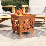 Trappe Tread Firkantet 4 pcs Sølv 50 x 50 cm Aluminium