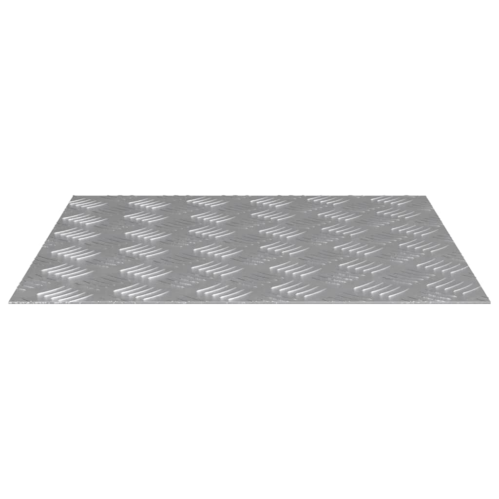 Trappe Tread Firkantet 4 pcs Sølv 50 x 50 cm Aluminium