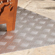 Trappe Tread Rektangulær 2 pcs Sølv 100 x 50 cm Aluminium