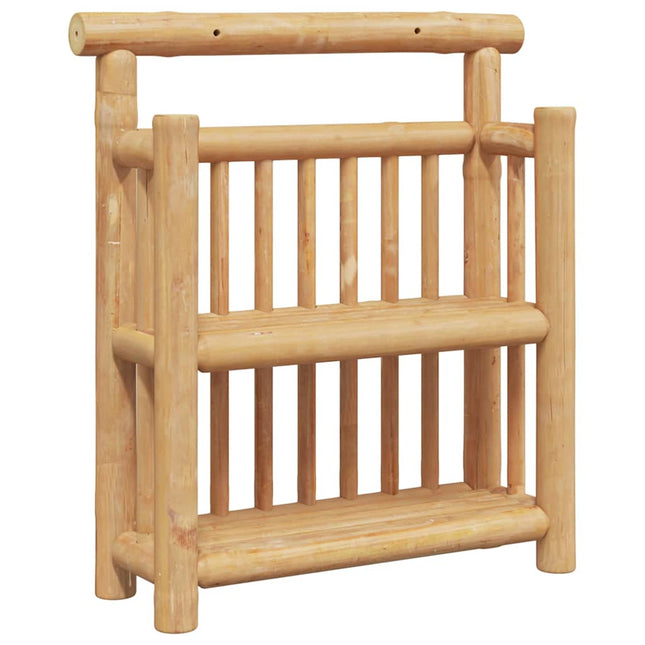 Væghylde med hylde Naturfarvet 40 x 13 x 44 cm Bambus