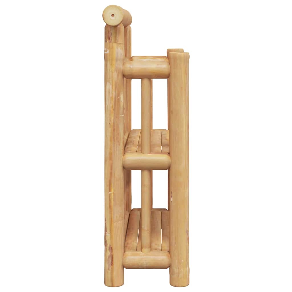 Væghylde med hylde med opbevaring Brun 40 x 13 x 44 cm Bambus